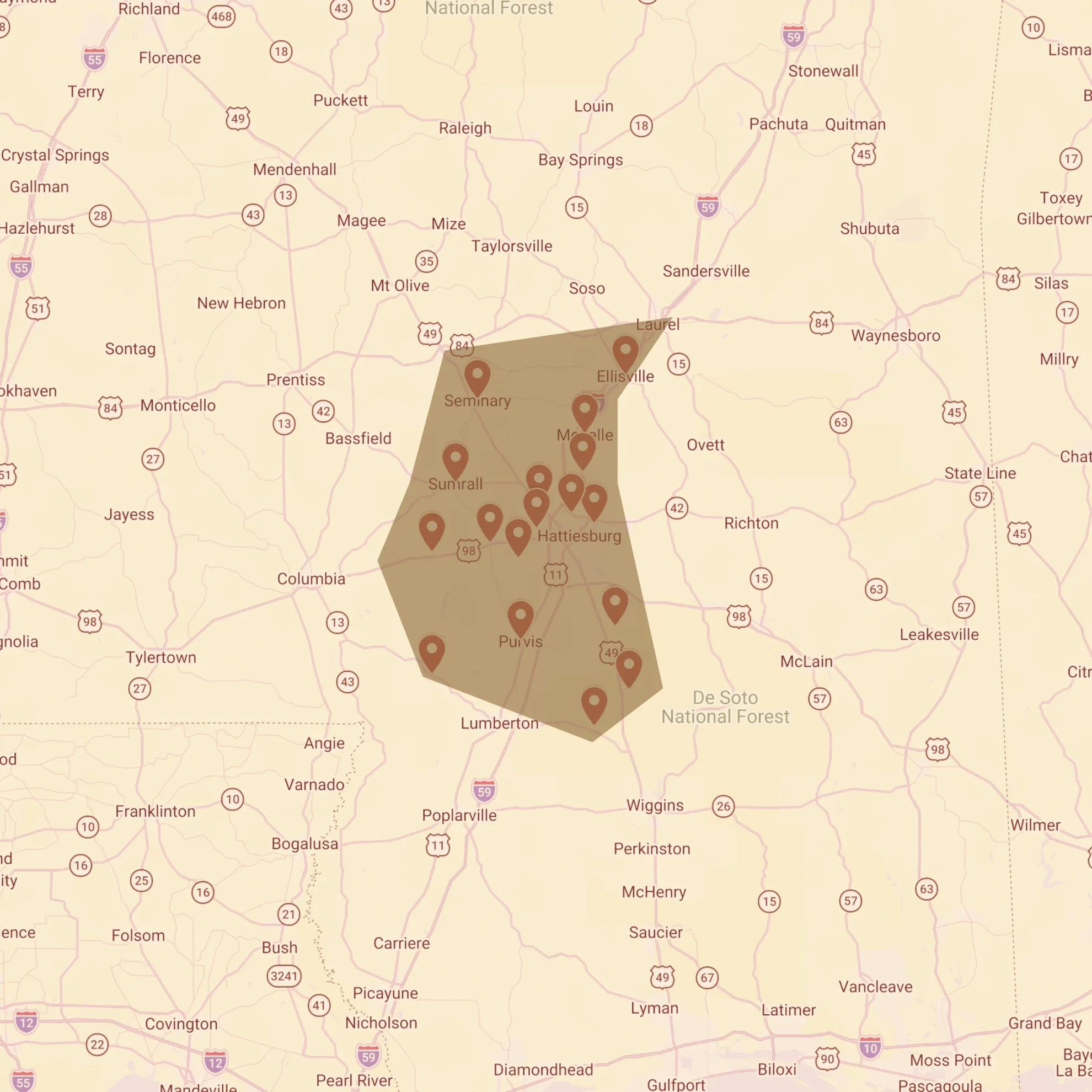 MAP Black Ridge Hauling & Excavating Sumrall, MS